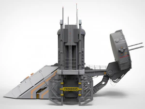 Sci-fi radar 3D Model