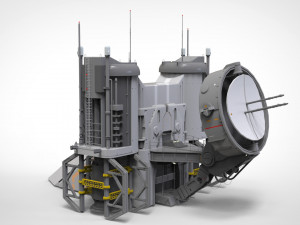 Sci-fi radar 3D मॉडल
