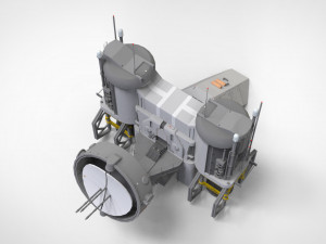 Sci-fi radar 3D मॉडल