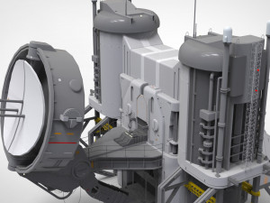 Sci-fi radar 3D मॉडल