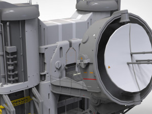 Sci-fi radar 3D मॉडल