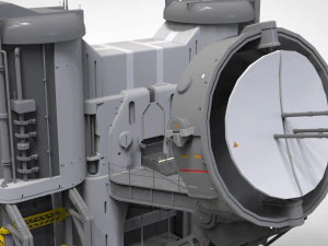 Sci-fi radar 3D Model