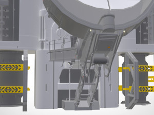 Sci-fi radar 3D मॉडल