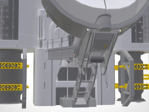 Sci-fi radar 3D Model