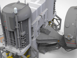Sci-fi radar 3D मॉडल