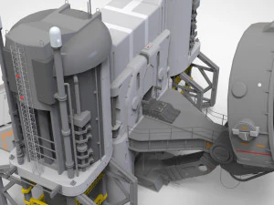 Sci-fi radar 3D Model