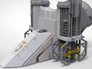 Sci-fi radar 3D मॉडल