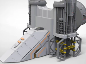 Sci-fi radar 3D Model