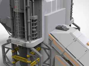 Sci-fi radar 3D Model