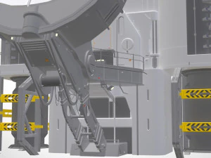 Sci-fi radar 3D Model