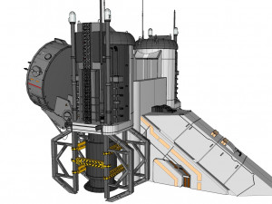 Sci-fi radar 3D मॉडल
