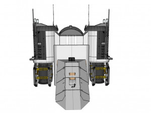 Sci-fi radar 3D मॉडल