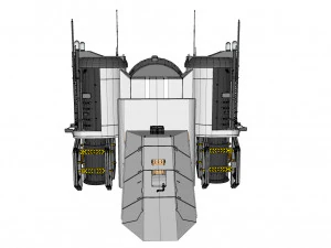 Sci-fi radar 3D Model