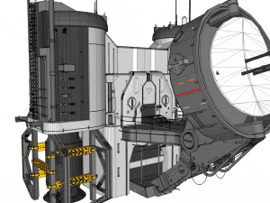 Sci-fi radar 3D Model