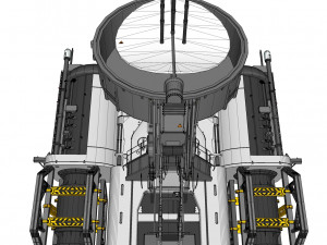 Sci-fi radar 3D मॉडल