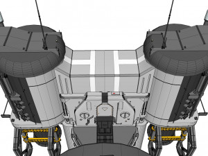Sci-fi radar 3D मॉडल