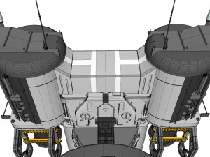Sci-fi radar 3D Model