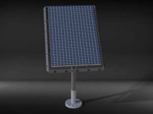 sci-fi solar battery 3D-Modell