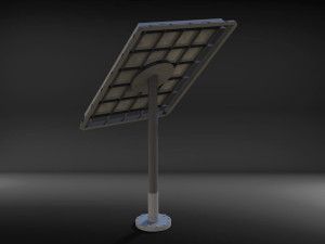 sci-fi solar battery 3D-Modell