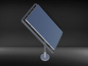 sci-fi solar battery 3D Model