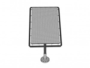 sci-fi solar battery 3D-Modell