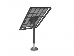 sci-fi solar battery 3D Model