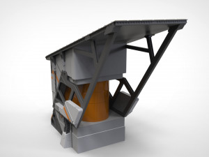 Sci-fi solar collector 3D मॉडल