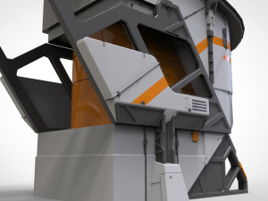 Sci-fi solar collector 3D मॉडल