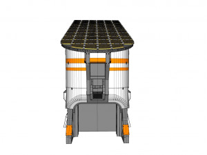 Sci-fi solar collector 3D मॉडल