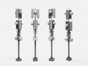 Sci fi mast 1 3D Модель