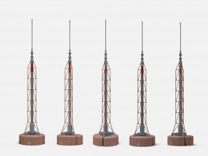 Sci fi mast 1 3D Модель