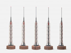 Sci fi mast 1 3D Model