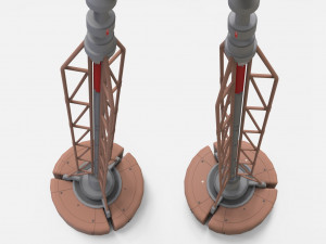 Sci fi mast 1 3D Модель