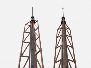 Sci fi mast 1 3D Model