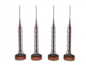 Sci fi mast 1 3D Модель