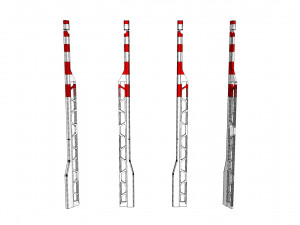 Sci fi mast 1 3D Модель