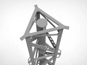 Sci fi Mast 3 3D Model