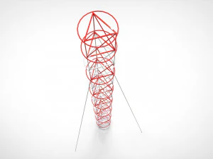 Sci fi Mast 3 3D Model