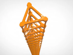 Sci fi Mast 3 3D Model