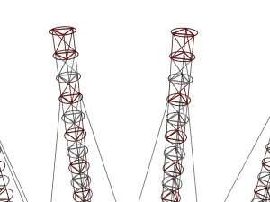 Sci fi Mast 3 3D Model