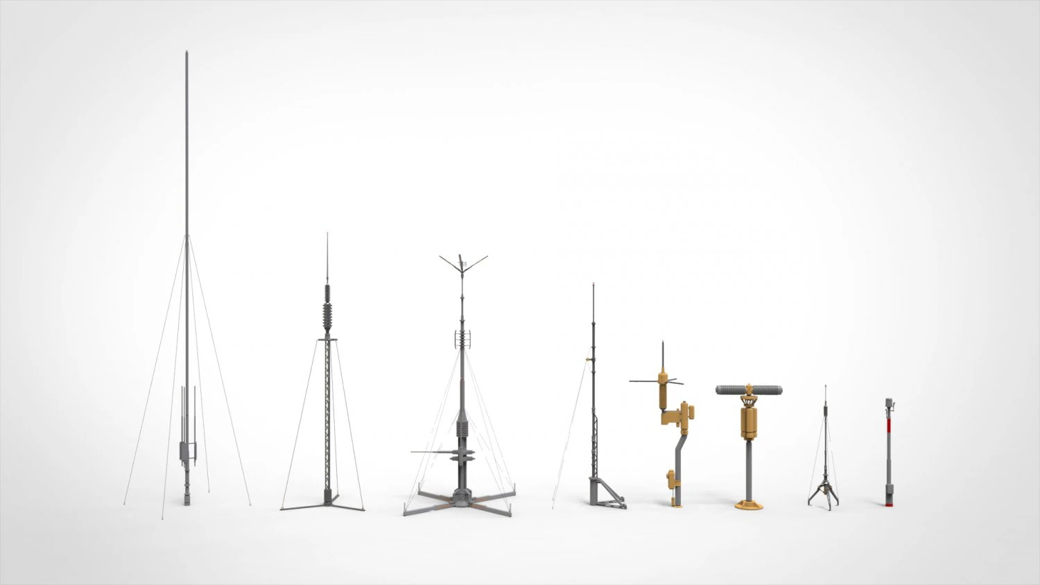 Sci fi mast 4 3D Model .c4d .max .obj .3ds .fbx .stl .blend