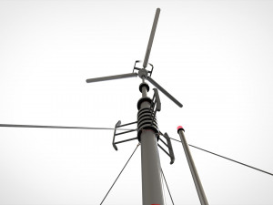 Sci fi mast 4 3D Model