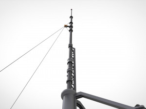 Sci fi mast 4 3D Model
