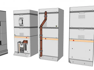 Collezione di elementi architettonici fantascientifici 30 Modello 3D