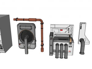 Collezione di elementi architettonici fantascientifici 30 Modello 3D