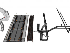 Collezione di elementi architettonici fantascientifici 30 Modello 3D