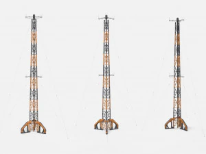 Sci fi mast 5 3D Model