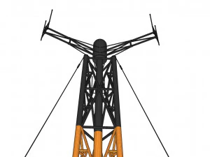 Sci fi mast 5 3D Model
