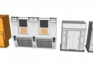 Sammlung von Science-Fiction-Architekturelementen 31 3D Modell