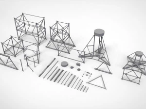 Металева ферма 4 3D Модель